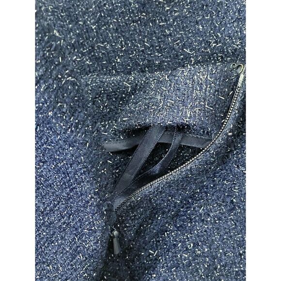 Navy Sparkly Skirt Ellen Tracy - Picture 4 of 4